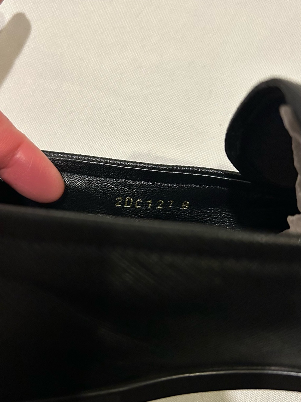 Prada Black Textured Leather Penny Loafers - Picture 6 of 7